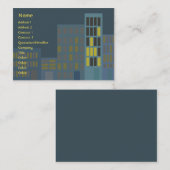 Stadt - mollig visitenkarte (Vorne/Hinten)