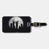 Stadt-Mond Gepäckanhänger (Vorderseite horizontal)