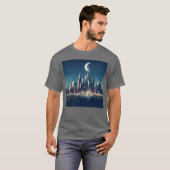 Stadt Mond Geschenk T-Shirt (Vorne ganz)