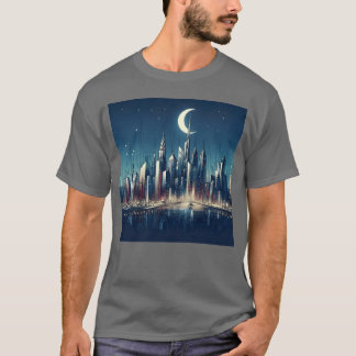 Stadt Mond Geschenk T-Shirt
