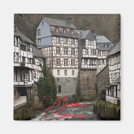 Stadt Monschau im Winter Magnet