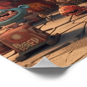 Stadt Monster Poster (Ecke)