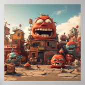 Stadt Monster Poster (Vorne)