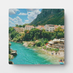 Stadt Mostar - Bosnien und Herzegowina Fotoplatte
