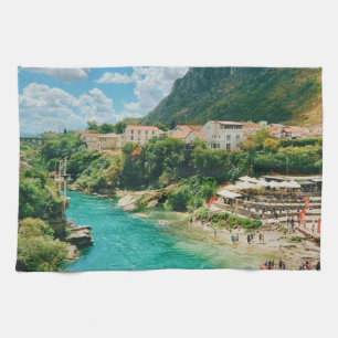 Stadt Mostar - Bosnien und Herzegowina Geschirrtuch