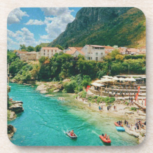 Stadt Mostar - Bosnien und Herzegowina Getränkeuntersetzer