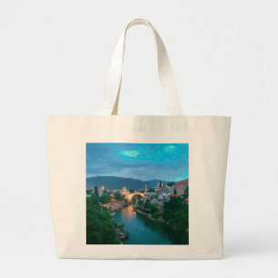 Stadt Mostar - Bosnien und Herzegowina Jumbo Stoffbeutel