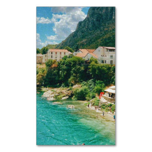 Stadt Mostar - Bosnien und Herzegowina Magnetische Visitenkarte