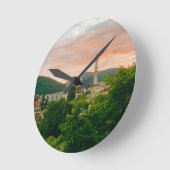 Stadt Mostar - Bosnien und Herzegowina Runde Wanduhr (Winkel)