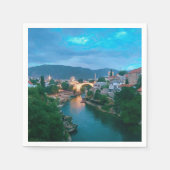 Stadt Mostar - Bosnien und Herzegowina Serviette (Vorderseite)