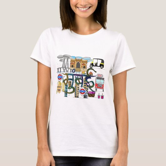 Stadt Mumbai T-Shirt (Vorderseite)