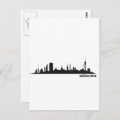 Stadt München - Skyline 1c Postkarte (Vorne/Hinten)