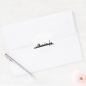 Stadt München - Skyline 1c Runder Aufkleber (Umschlag)