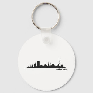 Stadt München - Skyline 1c Schlüsselanhänger