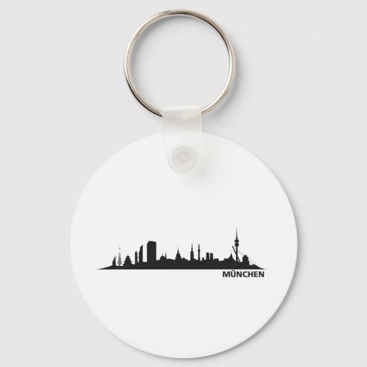 Stadt München - Skyline 1c Schlüsselanhänger (Vorderseite)