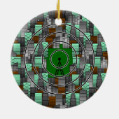 Stadt-Muster mit Radioturm Keramik Ornament (Hinten)