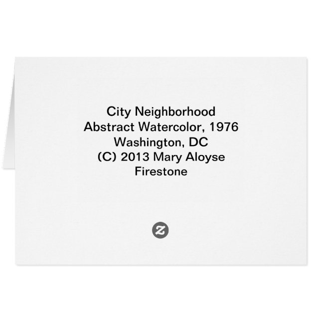 Stadt-Nachbarschaft (Rückseite Horizontal)