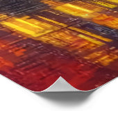 Stadt nachts | AI Art Poster (Ecke)