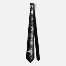 Stadt nachts beleuchtet krawatte