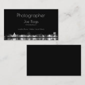 Stadt nachts beleuchtet visitenkarte (Vorne/Hinten)