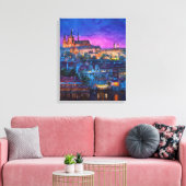 Stadt nachts leinwanddruck (Insitu (Wohnzimmer))