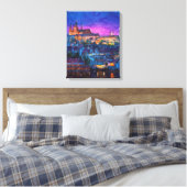 Stadt nachts leinwanddruck (Insitu (Schlafzimmer))