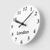 Stadt-Namensuhr Runde Wanduhr (Winkel)