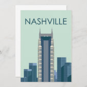 Stadt Nashville Einladung (Vorne/Hinten)
