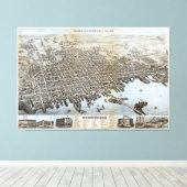 Stadt New Bedford Massachusetts (1876) Leinwanddruck (Insitu (Holzboden))