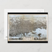 Stadt New Bedford Massachusetts (1876) Postkarte (Vorne/Hinten)