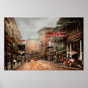 Stadt - New Orleans - Ein Blick auf die St Charles Poster