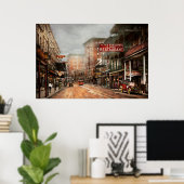 Stadt - New Orleans - Ein Blick auf St. Charles Av Poster (Heimbüro)