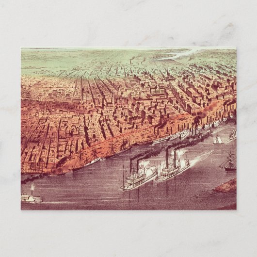 Stadt New Orleans Postkarte (Vorderseite)