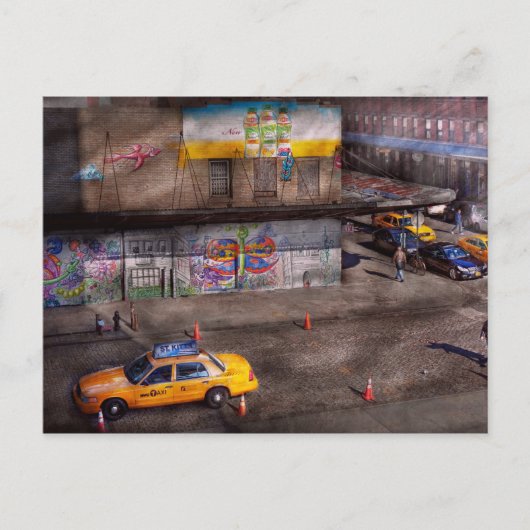Stadt - New York - Greenwich Village - Lebensfarbe Postkarte (Vorderseite)