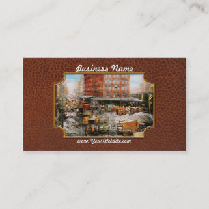 Stadt - New York NY - fest in einer Furche 1920 Visitenkarte