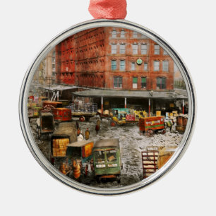 Stadt - New York NY - Festgefahren 1920 Ornament Aus Metall