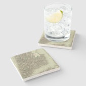 Stadt New York Steinuntersetzer (Seitenansicht)