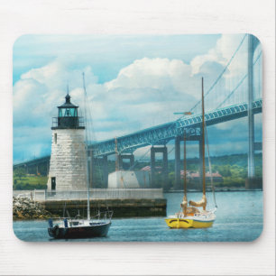 Stadt - Newport RI - Leuchtturm von Newport Mousepad