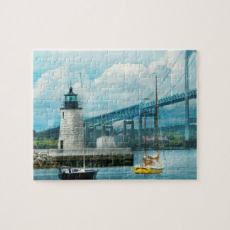 Stadt - Newport RI - Leuchtturm von Newport Puzzle