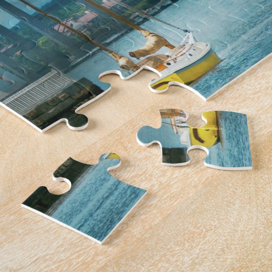 Stadt - Newport RI - Leuchtturm von Newport Puzzle (Seite)