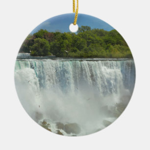 Stadt - Niagara NY - der Amerikaner fällt bei Keramik Ornament