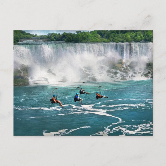 Stadt - Niagara NY - Über der Niagara Postkarte (Vorderseite)