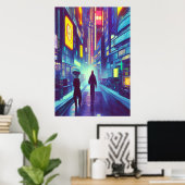 Stadt Nova Lux | AI Art Poster (Heimbüro)