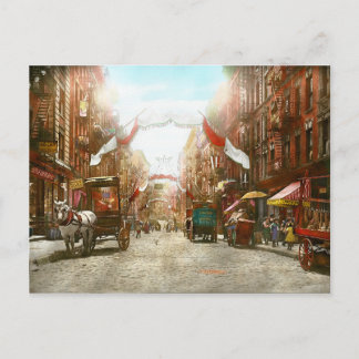 Stadt - NY - Das Fest von San Genero 1908 Postkarte