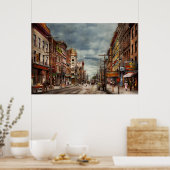 Stadt - NY - Der sich ständig verändernde Marktpla Poster (Küche)