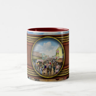 STADT - NY - Die Bowery 1900 Zweifarbige Tasse