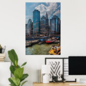 Stadt - NY - Die neue Stadt Poster (Heimbüro)