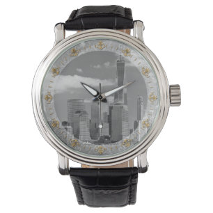 Stadt - NY - Die Schattierungen einer Stadt Armbanduhr