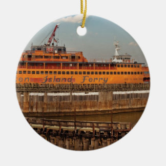 Stadt - NY - die Staten Island-Fähre Keramik Ornament