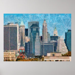 Stadt - NY - Ein Hauch von Stadt Poster